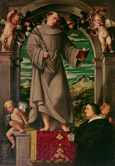 Sint Antonius van Padua door Girolamo Romanino